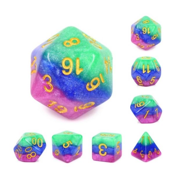 Jester’s Gambit RPG Dice Set (7)