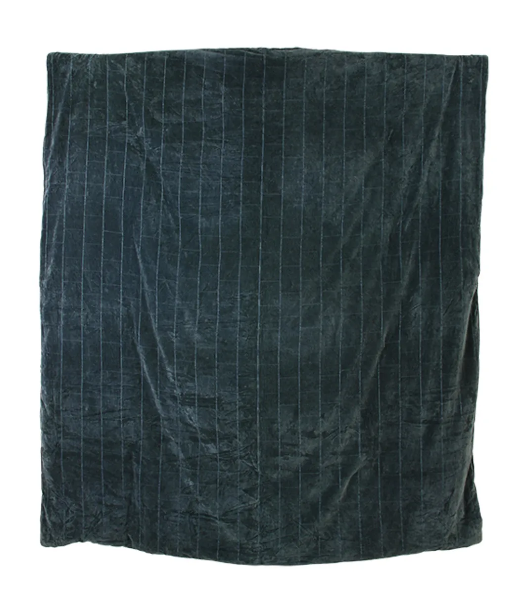 Bedspread shabby velvet green/blue (230x250)