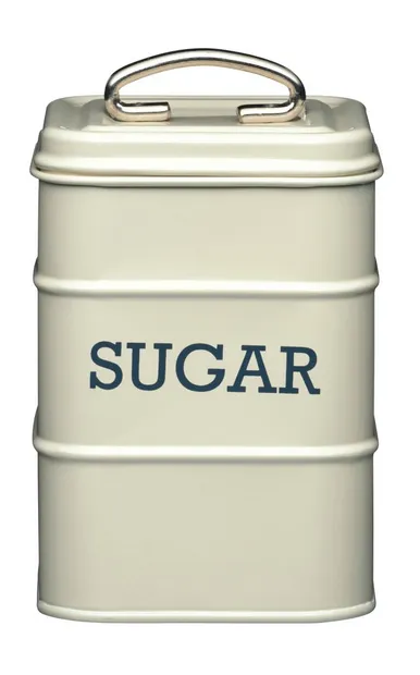 Bewaarblik 'Sugar' Crème 11 x 17 cm