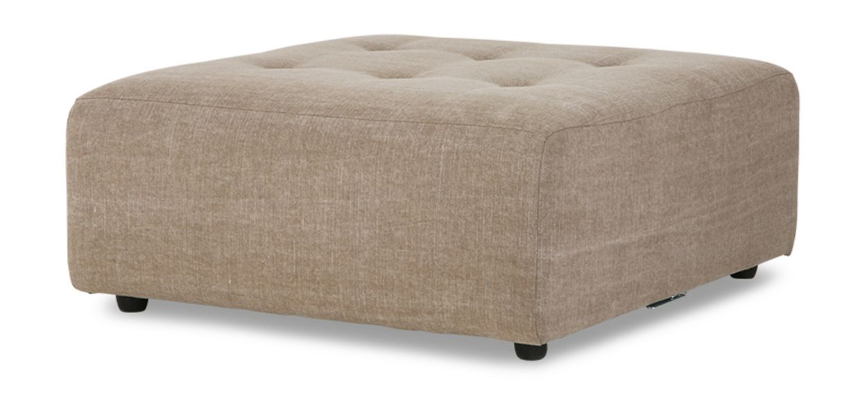 Vint couch: element hocker, linen blend, taupe