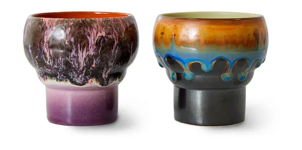 70s ceramics: lungo mugs, merge (set of 2)