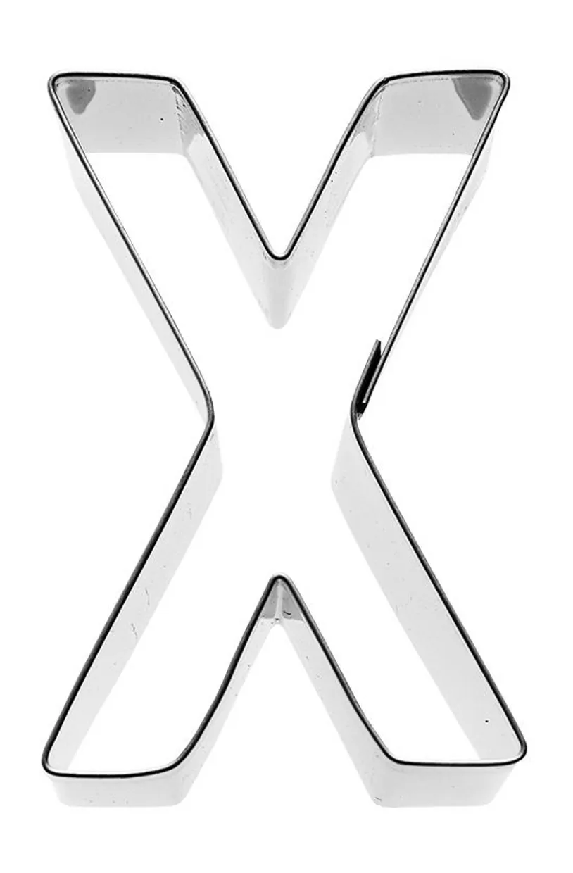 Uitsteekvorm Letter X 6 cm