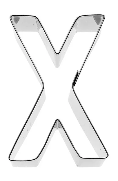Uitsteekvorm Letter X 6 cm
