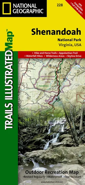 Wandelkaart - Topografische kaart 228 Shenandoah National Park | Natio