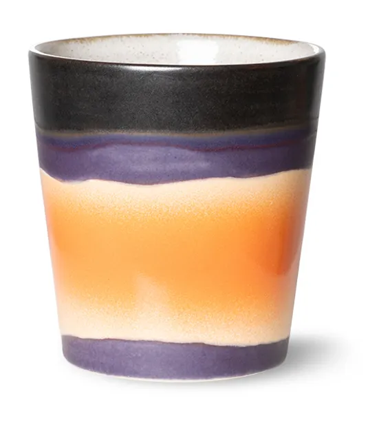70s ceramics: coffee mug, lunar