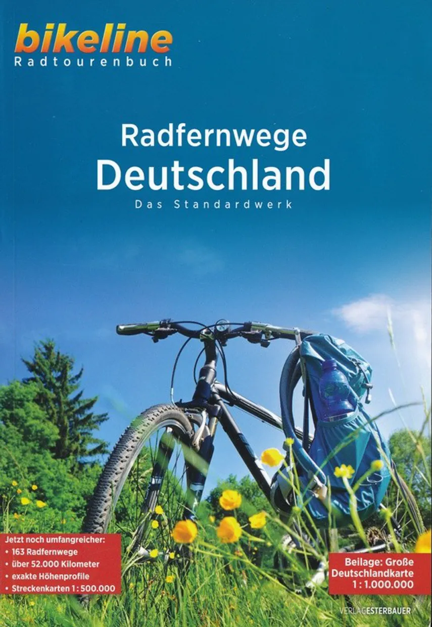 Fietsgids Bikeline RadFernWege Deutschland - Bikeline fietsgids Duitsl