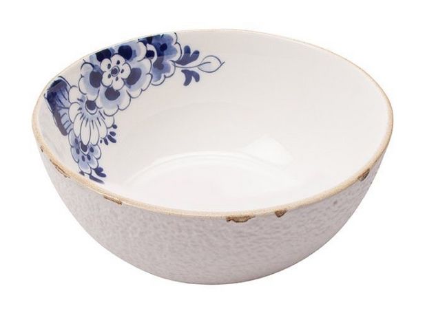 Blauw bloesem Soepkom