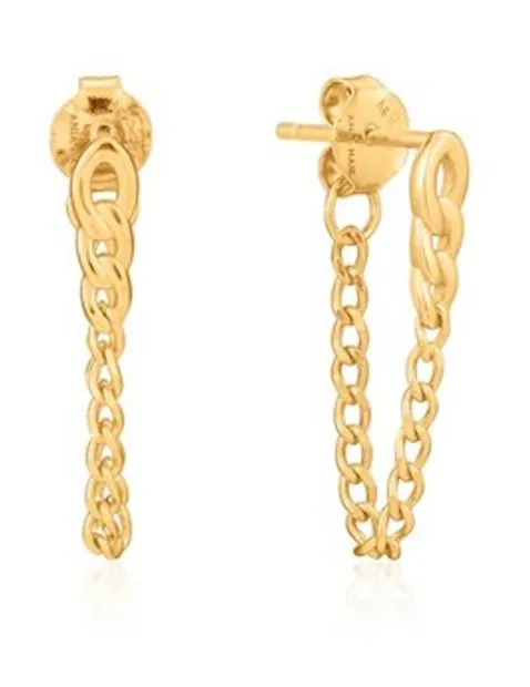 Curb Chain - Stud Earrings