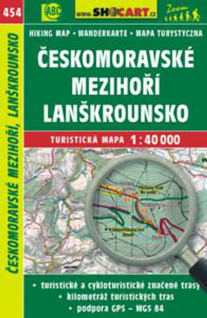 Wandelkaart 454 Českomoravské Mezihoří, Lanškrounsko  | Shocart