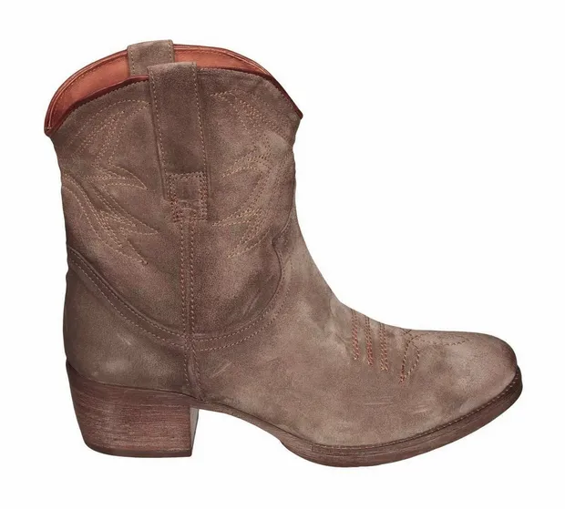 Short western boots taupe