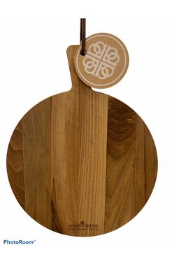 Walnoot houten borrelplank 30cm doorsnede