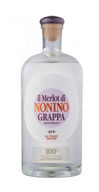Grappa Merlot Nonino 100% merlot druiven 41% 0,70 liter