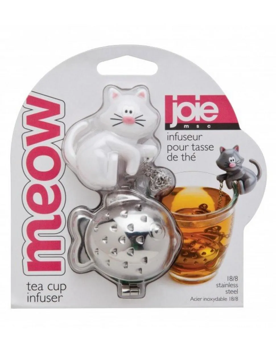 Thee infuser Meow RVS Kat assorti