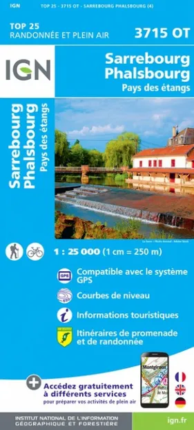 Wandelkaart - Topografische kaart 3715OT Sarrebourg - Phalsbourg - Pay
