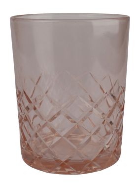 Drinking glass pink Roze