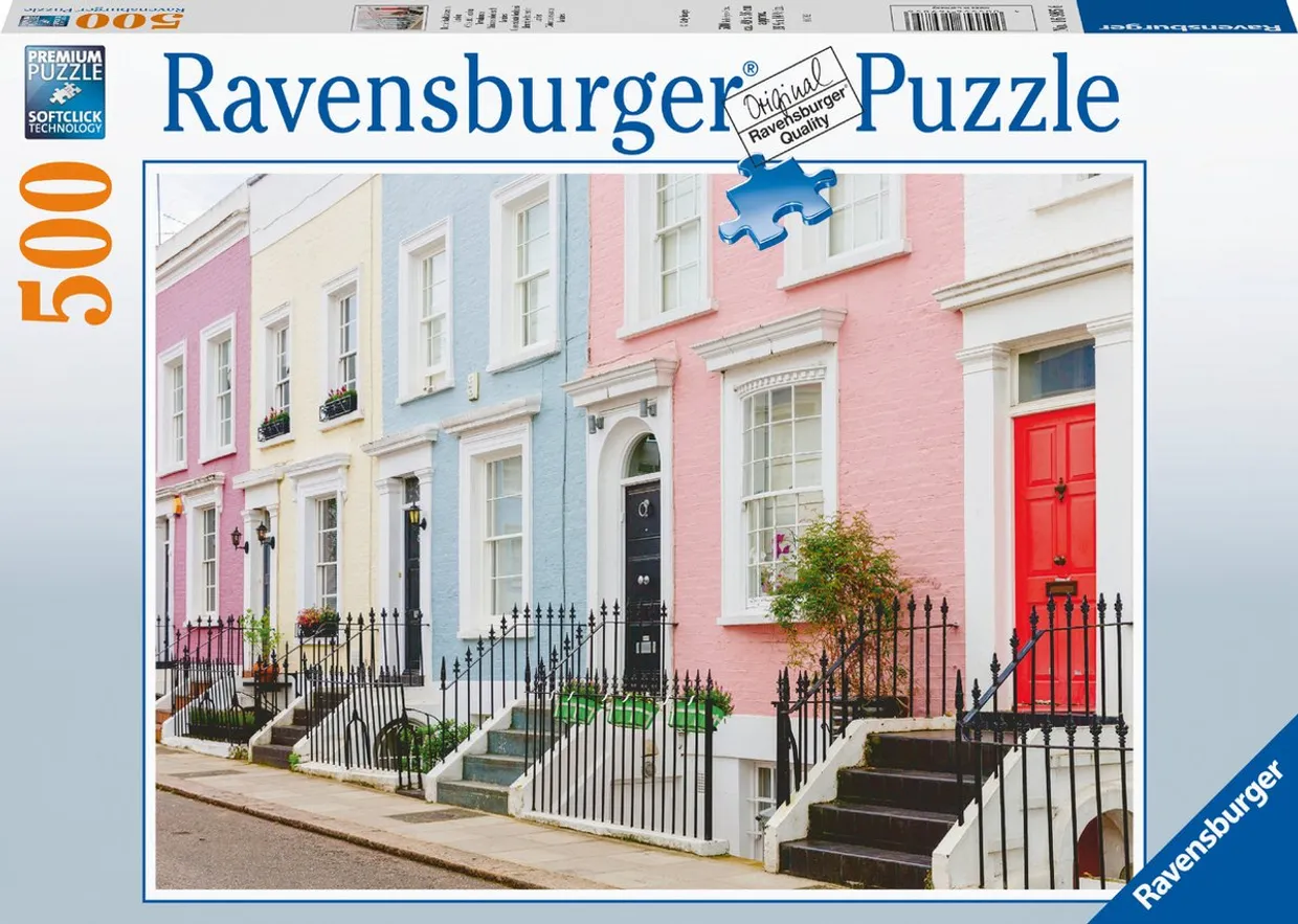 Puzzel - Kleurrijke Huizen in Londen (500)