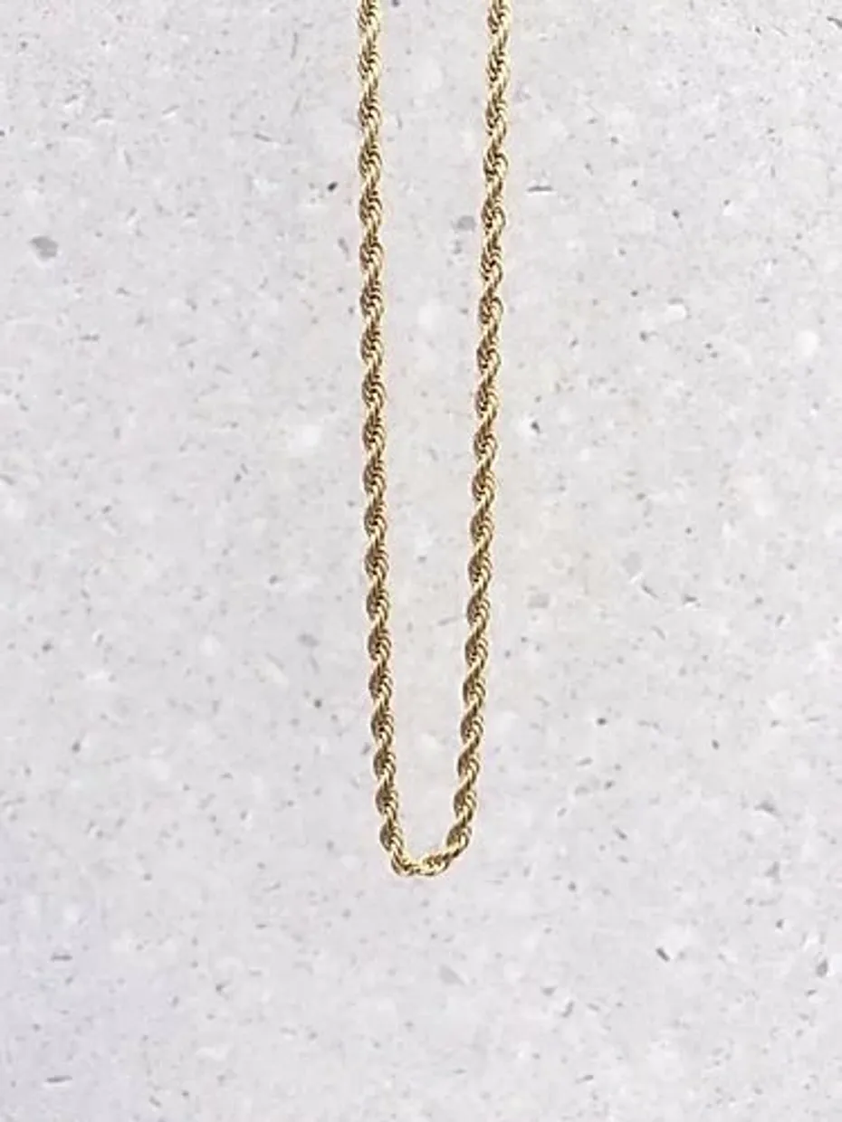 Twisty necklace gold