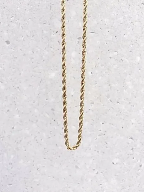 Twisty necklace gold