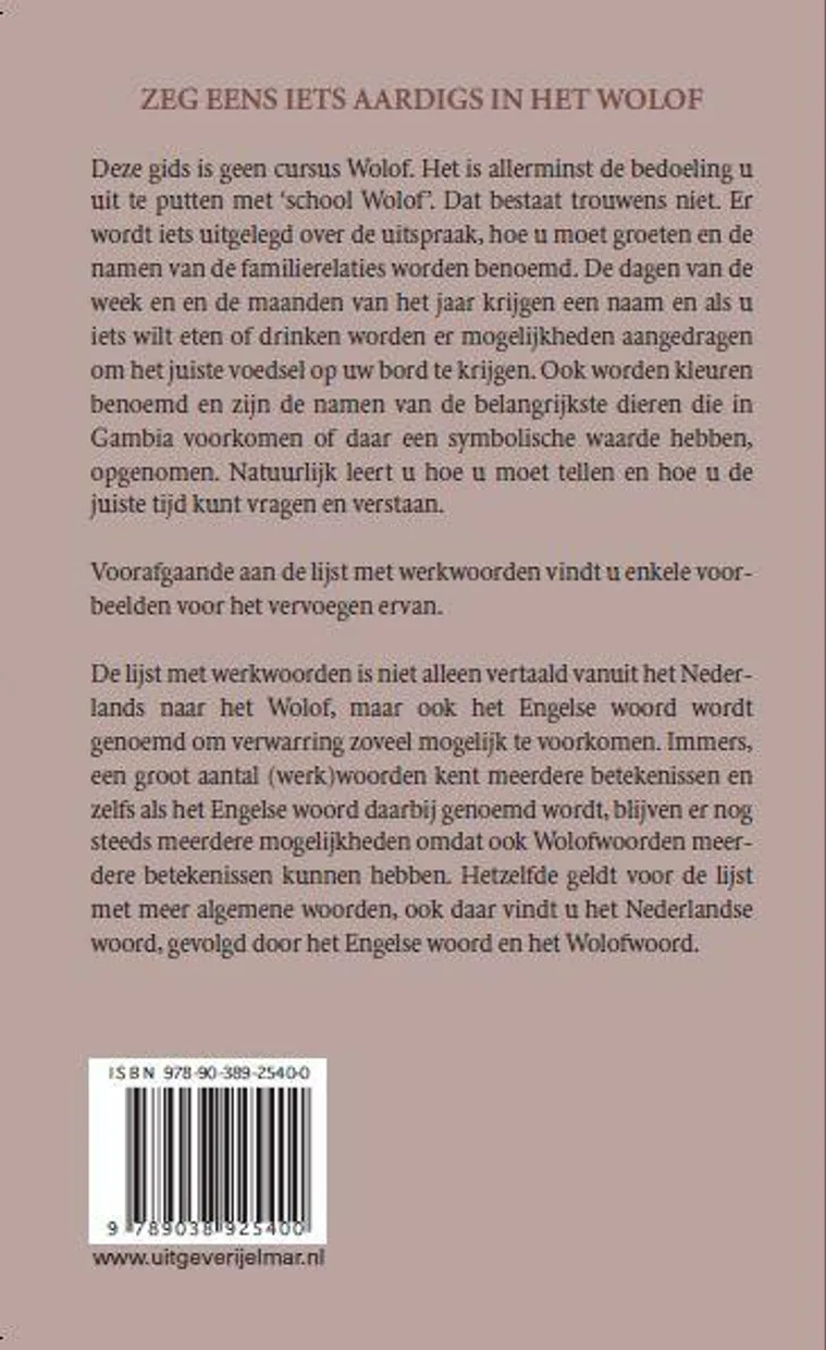 Reiswoordenboek Nederlands-Wolof