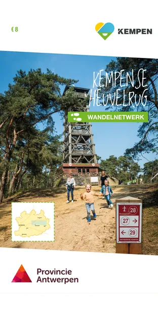 Wandelkaart Wandelnetwerk BE Kempense Heuvelrug | Provincie Antwerpen