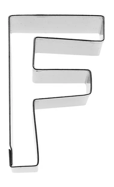 Uitsteekvorm Letter F 6 cm