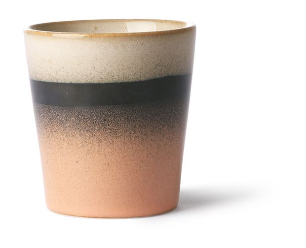70s ceramics: coffee mug, tornado