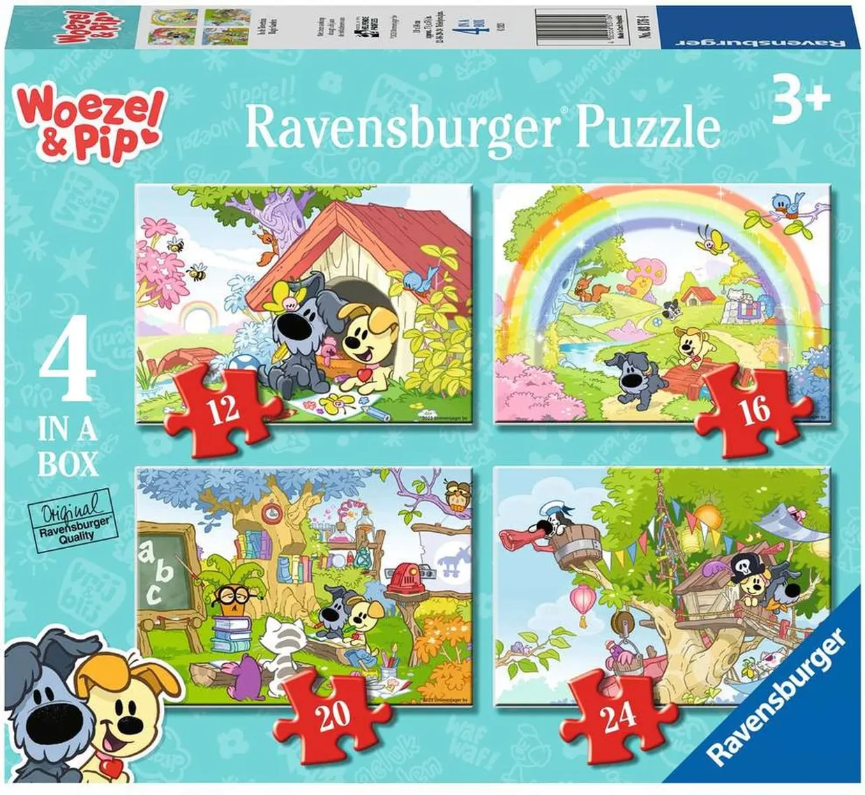 Puzzel - Woezel en Pip: In de Tovertuin (12, 16, 20, 24)