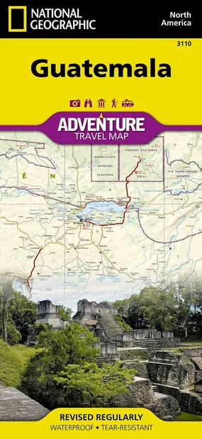Wegenkaart - landkaart 3110 Adventure Map Guatemala | National Geograp