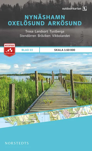Wandelkaart 22 Outdoorkartan Nynäshamn - Oxelösund - Arkösund | Norste