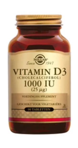 Vitamin D-3 1000 IU tabletten (Cholecalciferol (25 mcg))