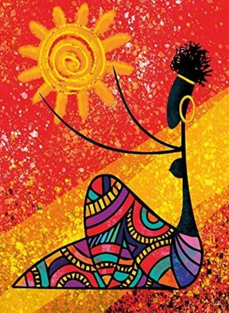 Puzzel - De Zon en de Afrikaanse Vrouw (1000)