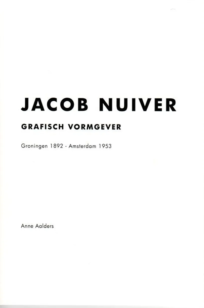 Jacob Nuiver, grafisch vormgever