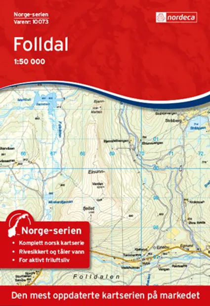 Wandelkaart - Topografische kaart 10073 Norge Serien Folldal | Nordeca