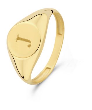 Le Marais Lauren 14 Karaat Gouden Initial Ring IB330034J-54