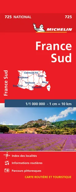 Wegenkaart - landkaart 725 Frankrijk Zuid | Michelin