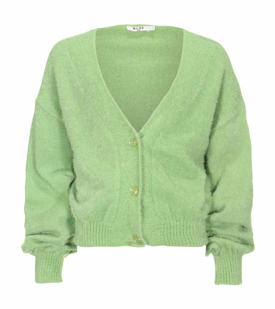 Oversized knit cardigan green