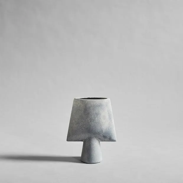 Sphere Vase Square Mini - Light Grey