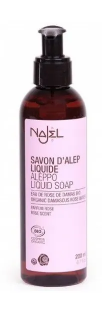 Najel BIO zeep pompfles met Damascus Rose Water