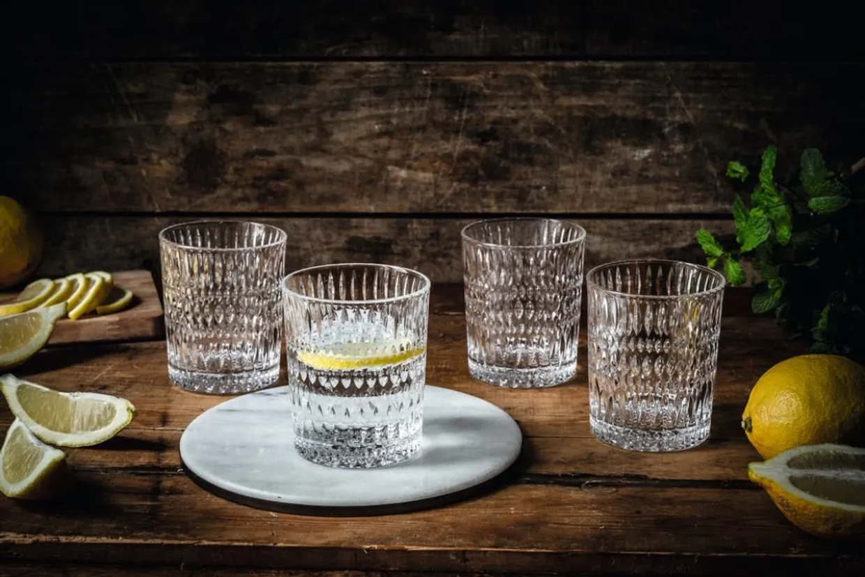 Whiskyglas set van 4 Ethno