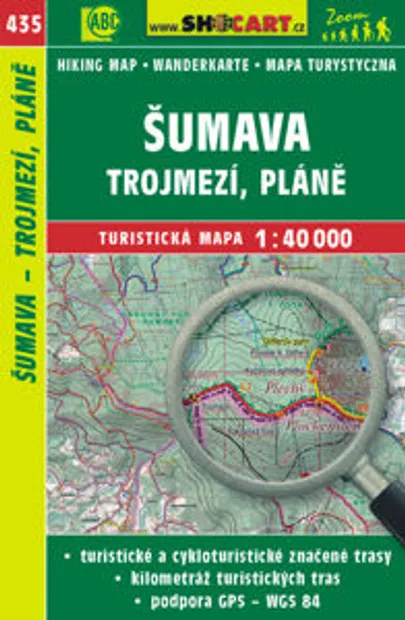 Wandelkaart 435 Šumava, Trojmezí, Plane - Böhmerwald (Nationalpark Sum
