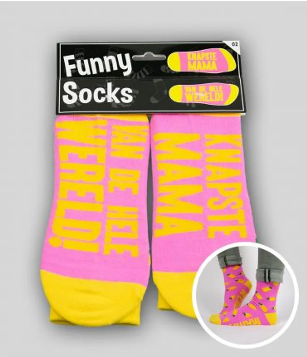 funny socks "KNAPSTE MAMA......"