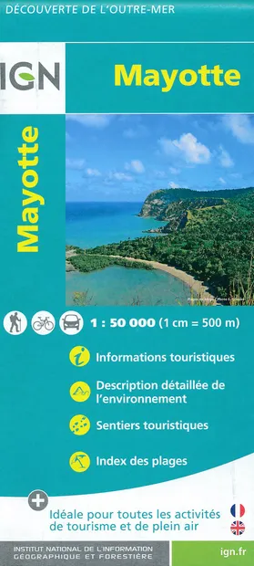 Fietskaart - Wandelkaart Mayotte | IGN - Institut Géographique Nationa