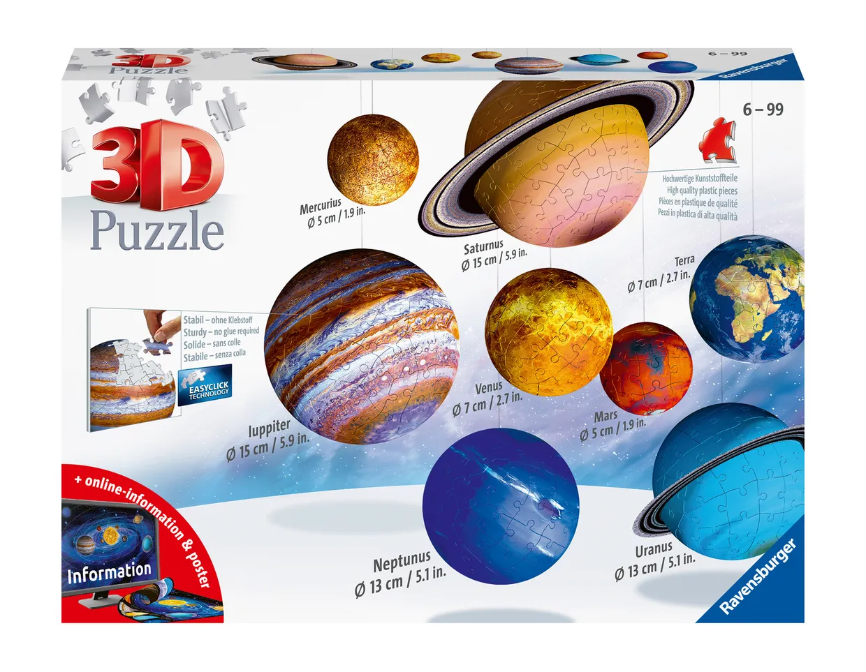 3D Zonnestelsel  3D puzzel (240)