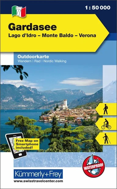 Wandelkaart 07 Outdoorkarte IT Gardasee | Kümmerly & Frey