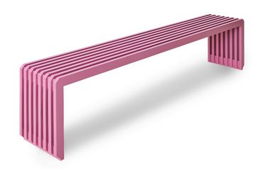 Slatted bench hot pink L