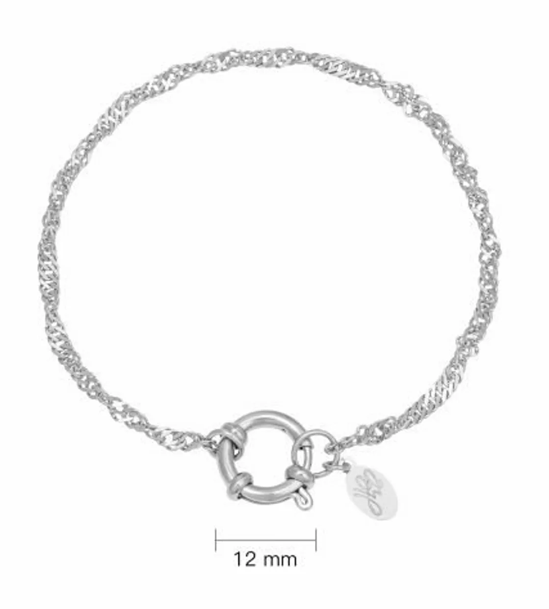 Bracelet chain dee silver