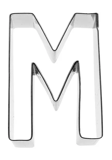 Uitsteekvorm Letter M 6 cm