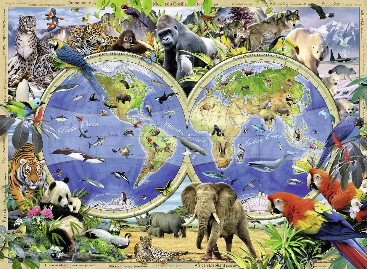 Puzzel World of wildlife  Legpuzzel  300 stukjes