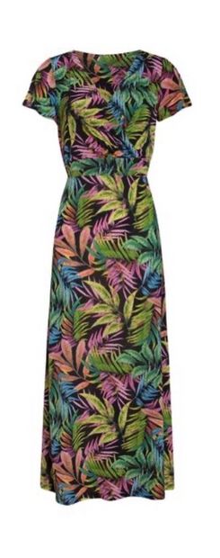 Lange jurk multicolour/black
