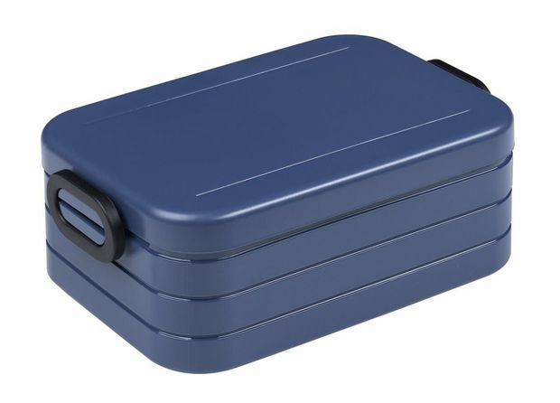 Lunchbox Take a Break M Denim Blauw
